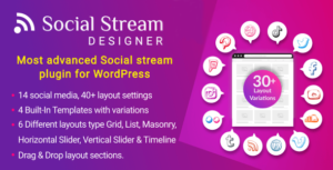 WP Social Stream Designer