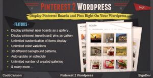 Pinterest to WordPress - WordPress Pinterest Gallery Plugin