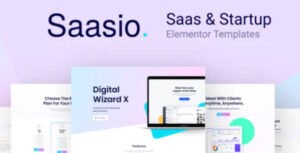 Saasio - Saas & Startup Elementor Templates