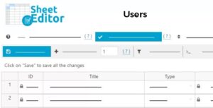 WP Sheet Editor Users