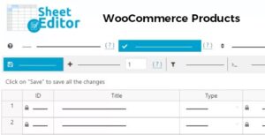 WP Sheet Editor WooCommerce Products