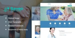 Saveo - In-home Care & Private Nursing Agency WordPress Theme