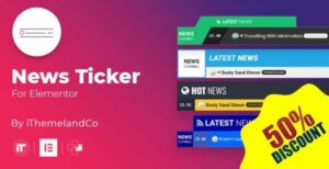 News Ticker For Elementor