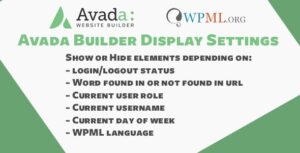 Avada Fusion Builder Display Settings