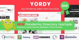 Yordy - Directory Listings WordPress Theme