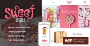 Sweet Dessert - Candy Shop & Cafe WordPress Theme