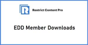 Restrict Content Pro EDD Member Downloads