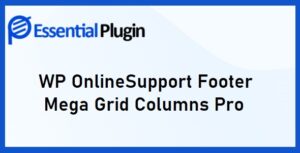 WP OnlineSupport Footer Mega Grid Columns Pro