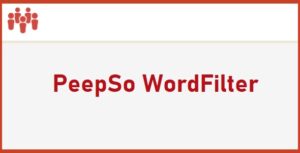 PeepSo WordFilter