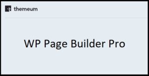 WP Page Builder Pro