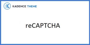 Kadence reCAPTCHA