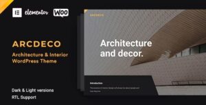 Arcdeco - Architecture & Interior Design Theme