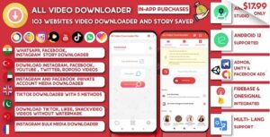 All Video Downloader & Story Saver - 103 Websites Earning-Snackvideo