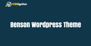 Benson - Wordpress Theme