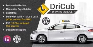 Dricub - Driving School Wordpress Theme