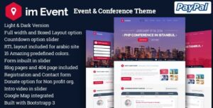 Im Event - Event & Conference Wordpress Theme