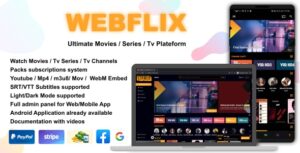 WebFlix - Movies - TV Series - Live TV Channels - Subscription