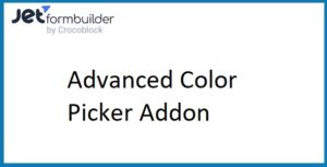 JetFormBuilder Pro Advanced Color Picker Addon