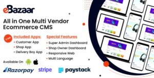 eBazaar - All In One Multi Vendor Ecommerce CMS