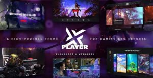 PlayerX - A High-powered Theme for Gaming and eSports