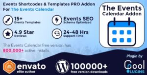 Events Shortcodes & Templates Pro Addon For The Events Calendar