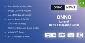 ONNO - Laravel News & Magazine Script