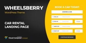 Wheelsberry - Car Rental WordPress Theme / Landing Page