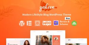 Yakeen - Lifestyle Blog WordPress Theme