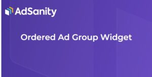 AdSanity - Ordered Ad Group Widget