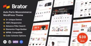 Brator - Auto Parts WooCommerce WordPress Theme