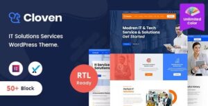 Cloven - IT Solutions Services Company WordPress Theme + RTL