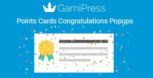 GamiPress Points Cards Congratulations Popups