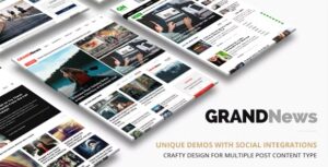 Grand News - Magazine Newspaper WordPress