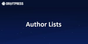 Author Lists