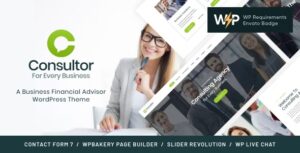 Consultor - A Business Financial Advisor WordPress Theme