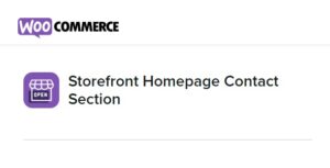 Storefront Homepage Contact Section