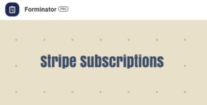 WPMU DEV Forminator Stripe Subscriptions