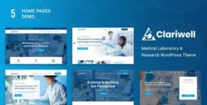 Clariwell - Medical Laboratory & Research WordPress Theme