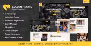 Golden Hearts - Fundraising & Charity WordPress Theme