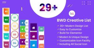 BWD Creative List - Addon for Elementor