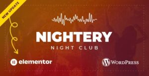 Nightery - Night Club WordPress Theme