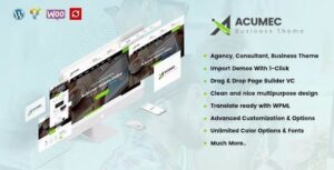 Acumec - Business Multipurpose WordPress Theme