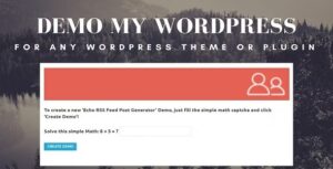 Demo My WordPress