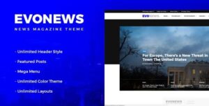 Evonews - News/Magazine WordPress Theme