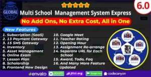 Global - Multi School Management System Express