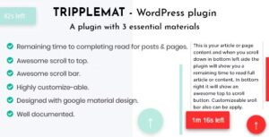 Tripplemat - WordPress Plugin