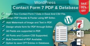 WordPress Contact Form 7 PDF