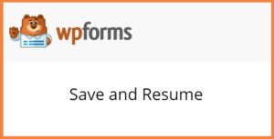 WPForms Save and Resume