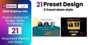 Webinar Info - Plugin for Elementor