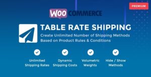 WooCommerce Table Rate Shipping